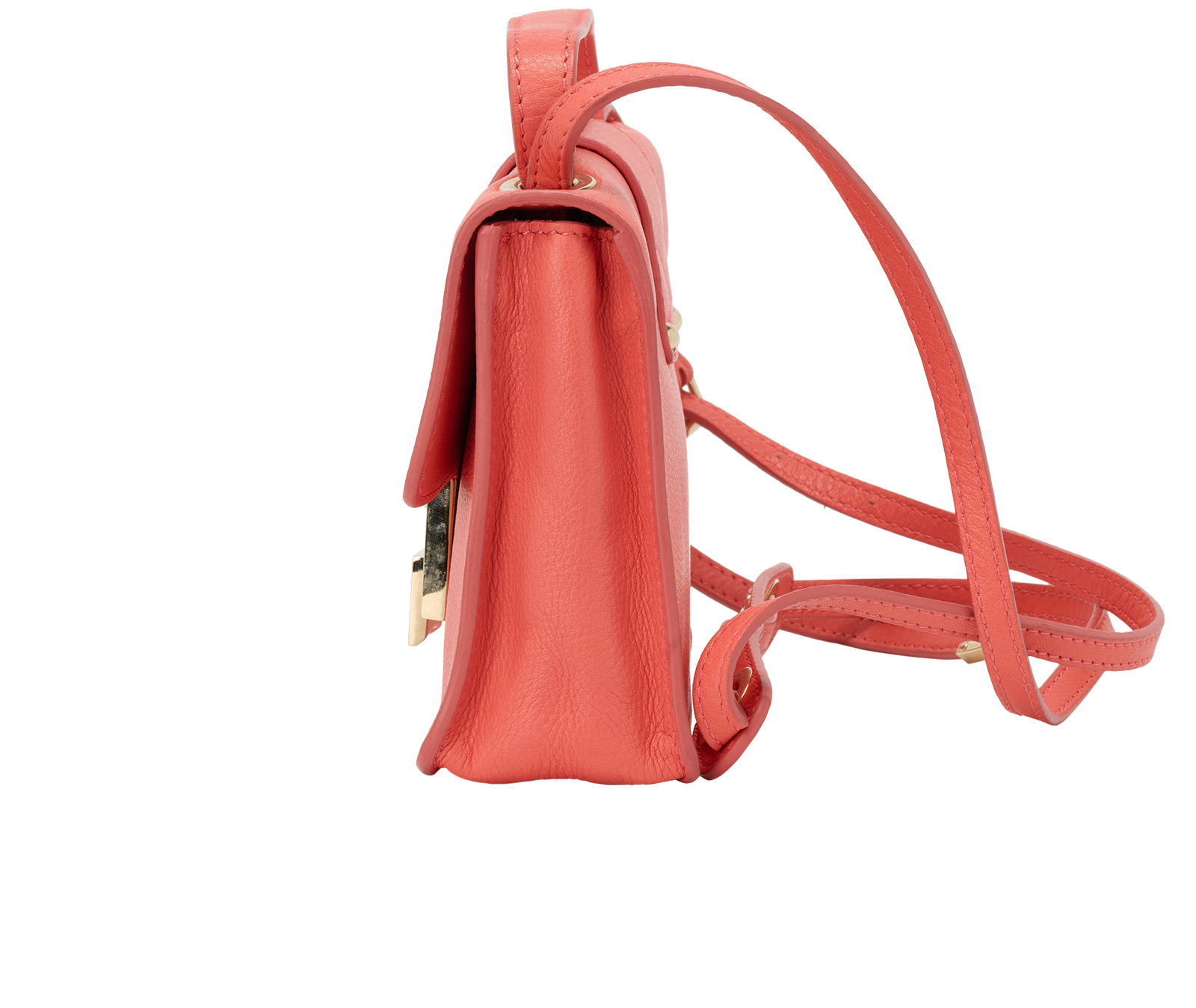 Rebel Crossbody, &pound;150, Handbags, Orange, Leather, Bottom view